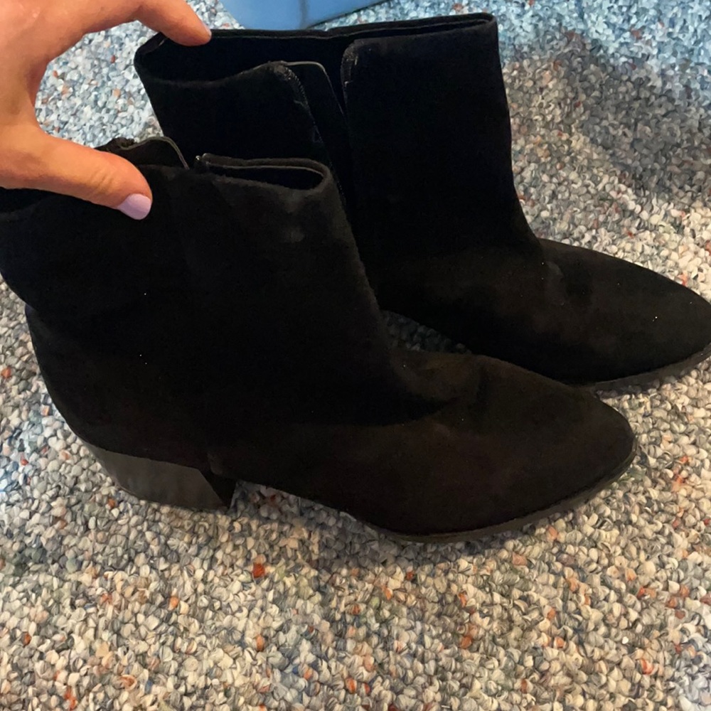 NEW Sam Edelman zip up booties heeled black size 10